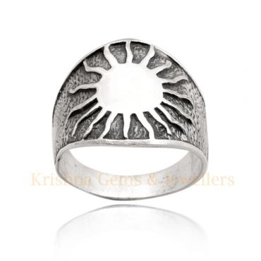 Sterling Silver Sun Ring
