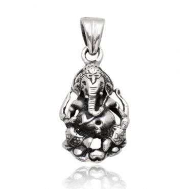 Sterling Silver Ganesh Charm Pendent