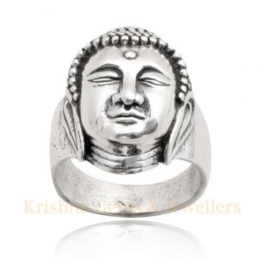 Sterling Silver Lord Buddha Ring