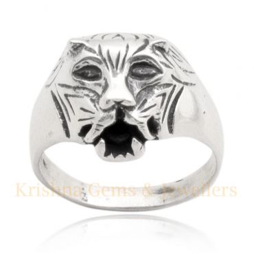 Sterling Silver Leopard Ring