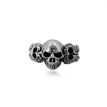 Sterling Silver Attractive Skull Ring