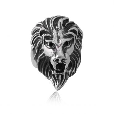 Sterling Silver Lion King Ring
