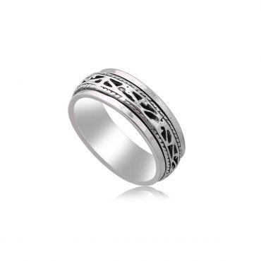 Sterling Silver Classical Spinner Ring

