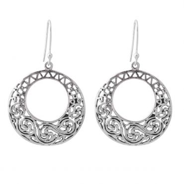 Sterling Silver Circle Earring