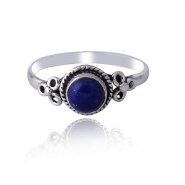 Sterling Silver 10*14 Oval Shape Lapis Lazuli Ring