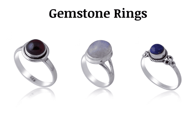 Designer QJ India 925 Sterling Silver Ring Blue Howlite And Rhinestone  Flower | eBay