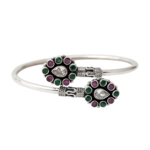 Drop Flexible Bangle in Sterling Silver