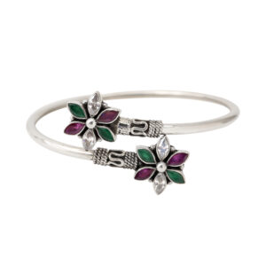 Star Flexible Bangle in Sterling Silver