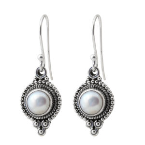 Daisy Freshwater Pearl Earring in 92.5 Sterling Silver