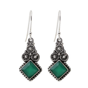 Green Forest Earring in 92.5 Sterling Silver